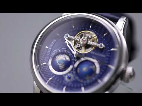 SEAKOSS 3D Double Earth Rotating Mechanical Watch | Automatic Pilot Movement | Stunning Flywheel