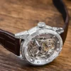 AOHAOHUA Classical Carved Large Dial Fashion Skeleton Tourbillon Watch 3
