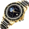 DIELLA Original Emerald Jade 3D Earth Automatic 24-Hour Calendar Watch 1