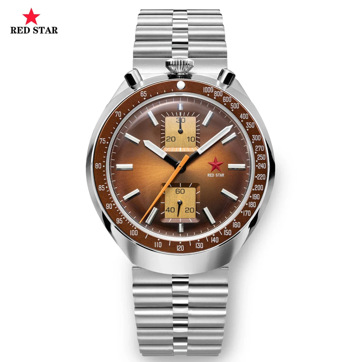 Red Star 1963 Retro Bullhead Chronograph 42 mm ST1901 Military Luminous 1