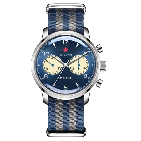 Red Star 1963 Blue Panda Chronograph 42 mm ST1901 Sapphire 2