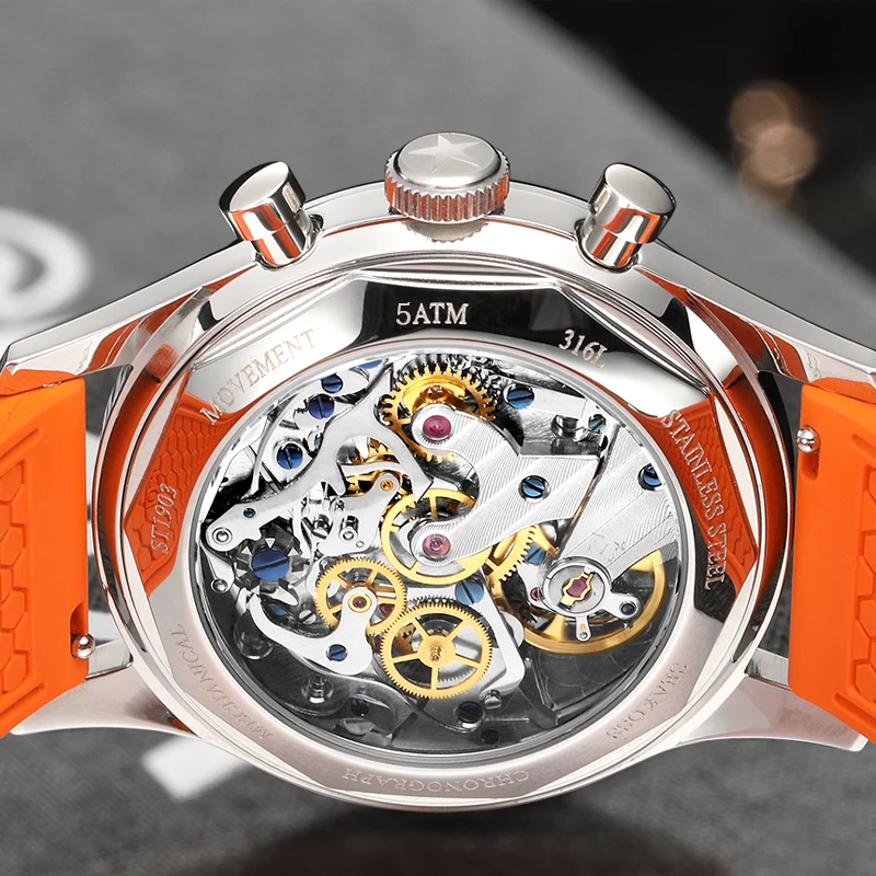 SEAKOSS 1963 Signature Pilot Chronograph 40mm ST1903 Super Luminous 2