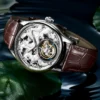 Gold Zodiac Horse Full Skeleton Luxury Tourbillon Sapphire Watch 5