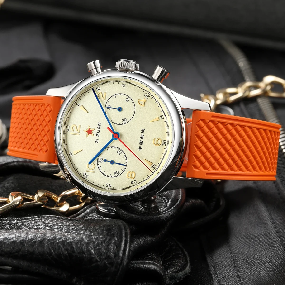 Red Star 1963 Signature Pilot Chronograph 38/40 mm ST1901 Sapphire 4