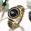 DIELLA Original Emerald Jade 3D Earth Automatic 24-Hour Calendar Watch 5