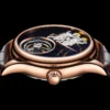 Gemini Luxury Real Tourbillon Skeleton Sapphire Mechanical Watch 2