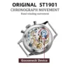 Red Star 1963 Colorful Chronograph 38 mm ST901 Hand-Wind Sapphire 3
