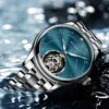 AESOP Luxury Skeleton Tourbillon Diamond Manual Sapphire Watch 3