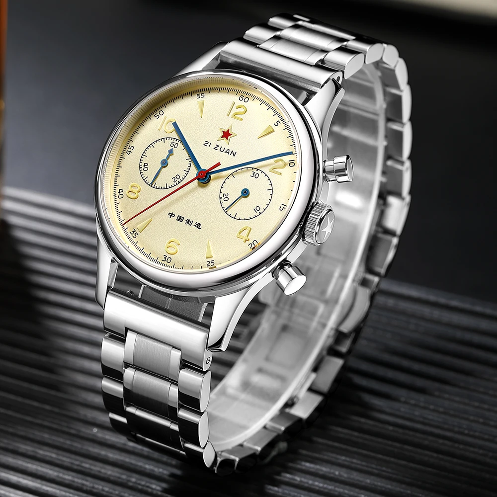Red Star 1963 Pilot Chronograph 38mm ST1901 Sapphire 43
