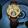 AESOP 100% Tourbillon Skeleton Luxury Waterproof Sapphire Watch 4