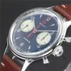 Red Star 1963 Vintage Pilot Chronograph Hand-Winding Deep Blue