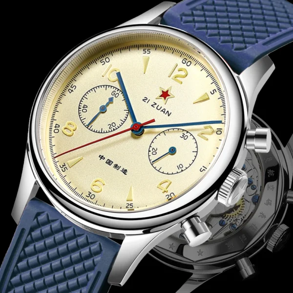 Red Star 1963 Air Force Pilot Chronograph 38/40 mm ST19 Sapphire 1