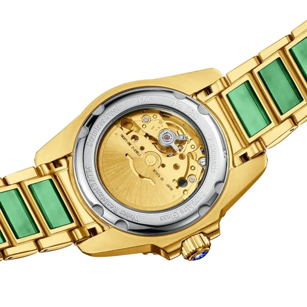 Hetian High-End Jade Automatic Super Luminous 5ATM Jewelry Watch 2