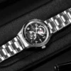 SEAKOSS Dual Earth 100 m Diver Automatic 24h Calendar Watch 5
