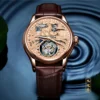 AESOP Zodiac Gold Dog Tourbillon Skeleton Luminous Watch 1