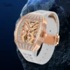 TIELBO Diamond Skeleton Automatic Sapphire Luminous Watch 2