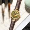 Top Luxury Pure Natural Jade Automatic Sapphire Qingming River Watch 4