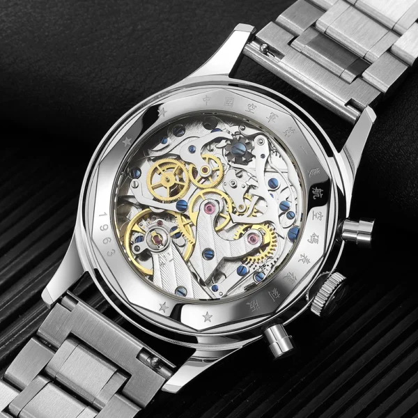 SEAKOSS 1963 Panda Pilot Chronograph 40 mm Hand-Winding 316L Steel 2