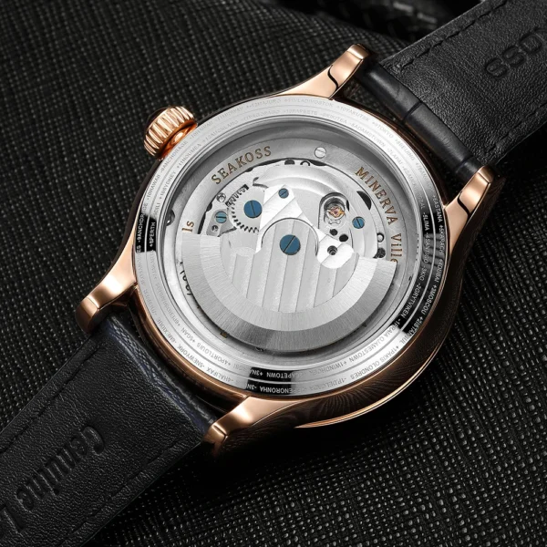 SEAKOSS 1963 Signature Dual Earth Rotating Pilot Automatic Watch 2