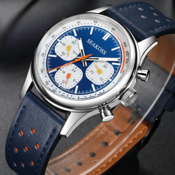 SEAKOSS 1963 Signature Pilot Chronograph 40 mm ST1903 Sapphire Luminous 1
