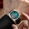 AESOP Real Luxury Tourbillon Skeleton Sapphire Aurora Dial 6