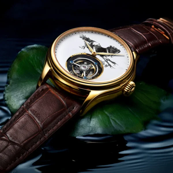 Exclusive Zodiac Horse Tourbillon Skeleton 5ATM Waterproof Watch 2