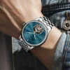 AESOP Luxury Skeleton Tourbillon Diamond Manual Sapphire Watch 5