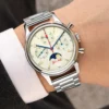 Red Star 1963 Moon Phase Pilot Chronograph Sapphire Calendar 4