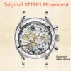 Red Star 1963 Classic Military Pilot Chronograph ST1901 Hand-Wind Sapphire 3