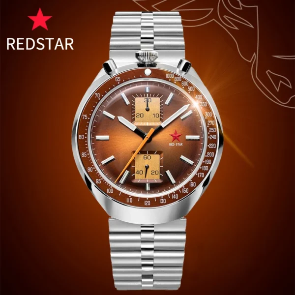 ZY Chrono Red Star 1963 Bullhead Chronograph