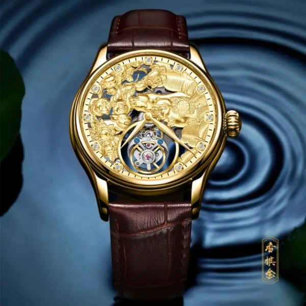 AESOP Real Tourbillon Skeleton Luxury Waterproof Sapphire Watch 1