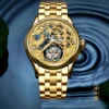 AESOP 100% Real Luxury Tourbillon Skeleton Sapphire Waterproof 6