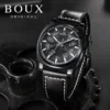 BOUX Sports Fashion Skeleton Automatic ST2551 Carved Leather Watch 4
