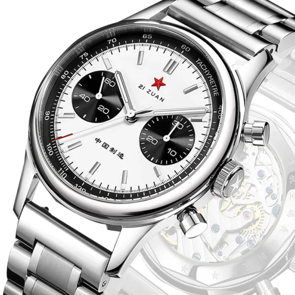 SEAKOSS 1963 Panda Pilot Chronograph 40 mm Hand-Winding 316L Steel 1
