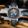 SEAKOSS 1963 Dual Earth 3D Rotating Pilot Automatic Signature Watch 1