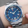 Red Star 42 mm Carbon Texture NH34 Automatic Calendar Luminous 1