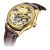 AESOP Zodiac Gold Tourbillon Skeleton Luminous Watch 6