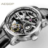 AESOP Flywheel Tourbillon Skeleton Manual Sapphire Luminous Watch 1