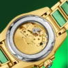 Aviasee Hetian Fashion Biyu Jade Automatic Calendar Luminous Sapphire Watch 2