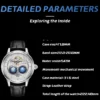 SEAKOSS 1963 Signature Dual Earth Rotating Pilot Automatic Watch 3