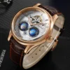 SEAKOSS 1963 Luxury Dual Earth Rotating Pilot Auto Waterproof Watch 4