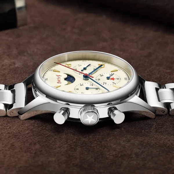 SEAKOSS 1963 Chronograph Moon Phase 40mm ST1908 Sapphire 2