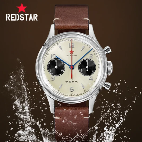 Red Star 1963 Chronograph 38mm ST1901 Sapphire Gooseneck