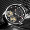 Luxury 1963 Pilot Skeleton Double Tourbillon Manual Watch 5