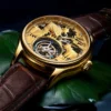 New Zodiac Sheep Skeleton Tourbillon Top Brand Luxury Watch 4