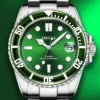 DIELLA Luxury Green Water Ghost Jade Automatic Business Sapphire Watch 1