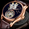 Gemini Luxury Real Tourbillon Skeleton Sapphire Mechanical Watch 1