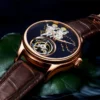 Gemini Luxury Real Tourbillon Skeleton Sapphire Mechanical Watch 3