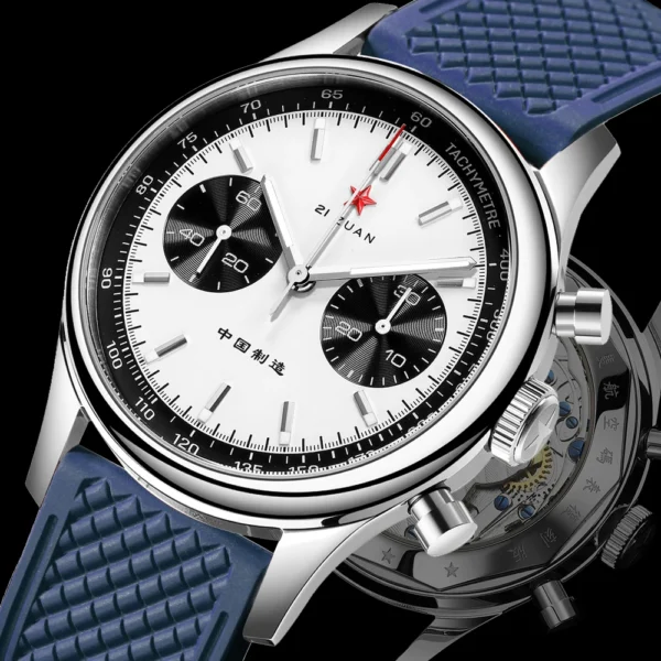 Red Star 1963 Panda Pilot Chronograph ST1901 Sapphire 40 mm Luminous 1