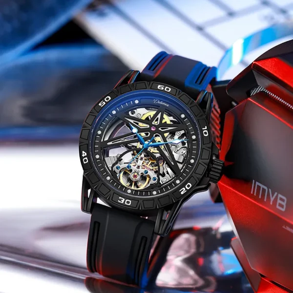 Luxury Automatic Hollow Tourbillon Waterproof Luminous Watch 1